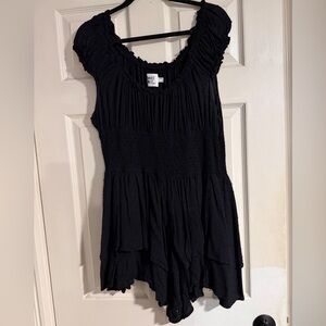 Princess Polly Black Ruffled Jumpsuit